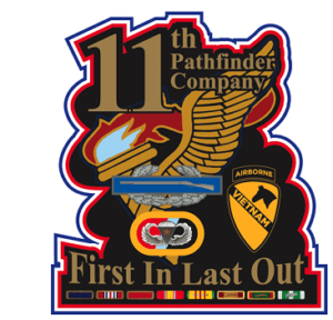 Infantry Platoon Airborne Pathfinder scroll patch 